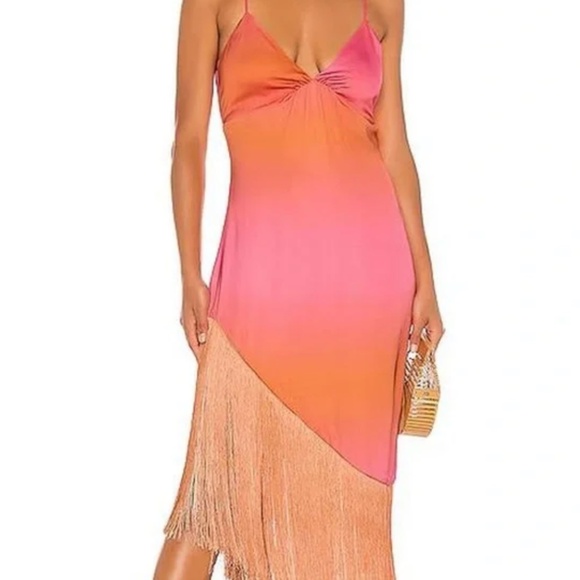 Cult Gaia Tiana Fringe Dress - M - Picture 2 of 6